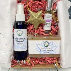 Blue Lotus Small Christmas Gift Box | Vegan Self-Care Skincare Set